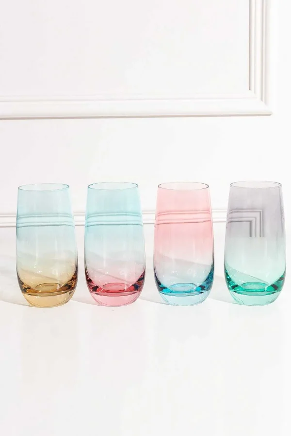 Newgrange Living Set Of 4 Lustre Hiball Glasses* Homeware