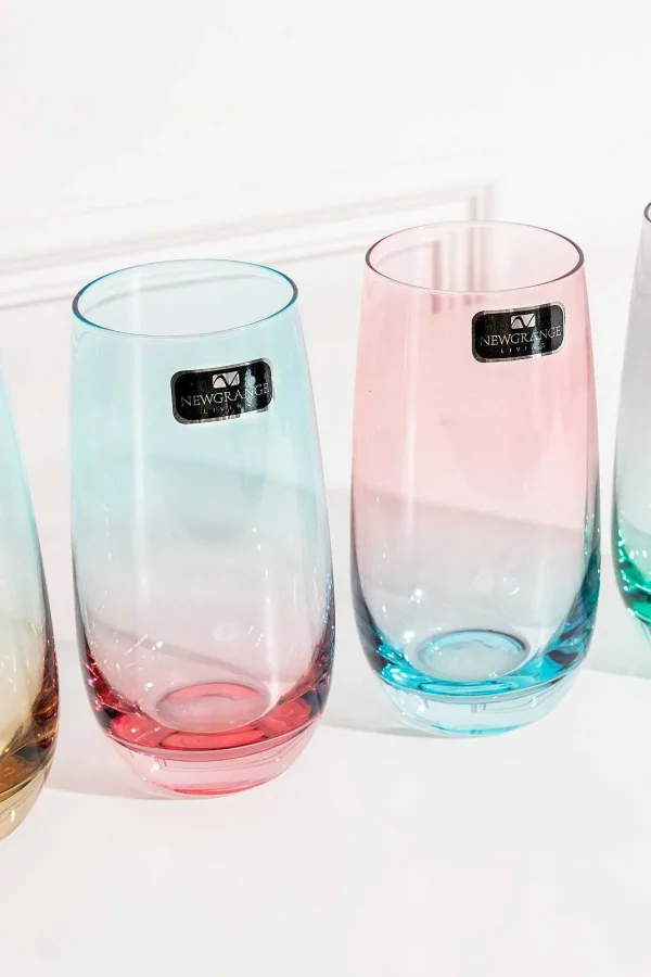 Newgrange Living Set Of 4 Lustre Hiball Glasses* Homeware