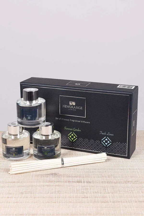 Newgrange Living Set Of 3 Minis Luxury Diffusers* Candles & Diffusers