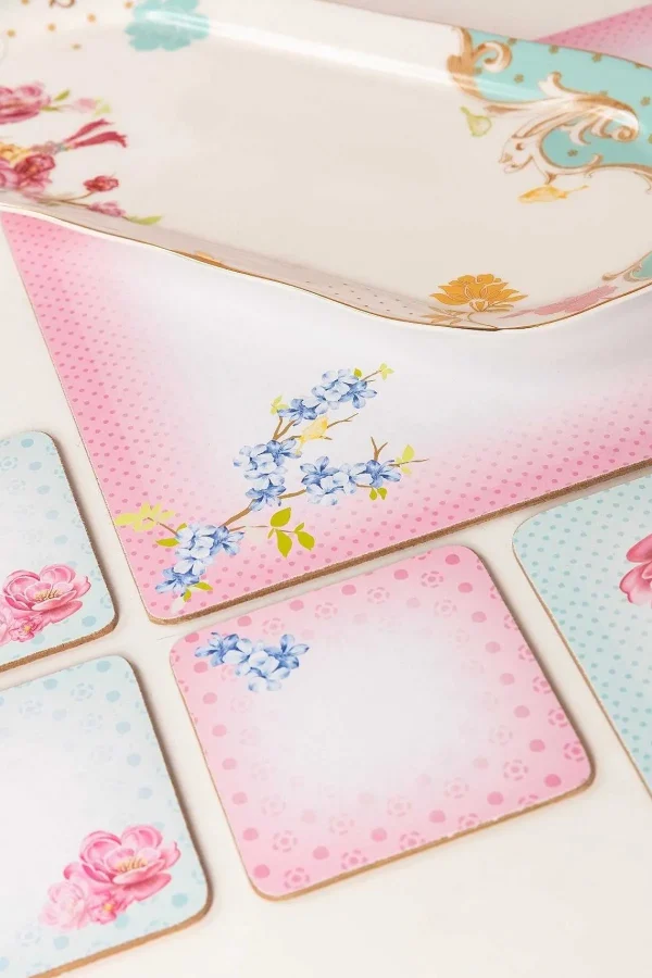 Rosa Belle Set Of 6 Coasters* Homeware