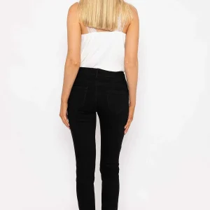 J'aime la Vie Short Zip Jeans In Black*Women Jeans & Trousers