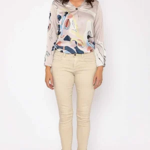 J'aime la Vie Short Zip Jeans In Cream*Women Jeans & Trousers