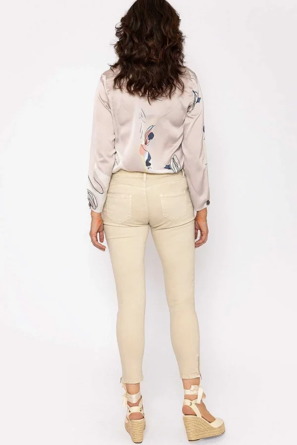 J'aime la Vie Short Zip Jeans In Cream*Women Jeans & Trousers