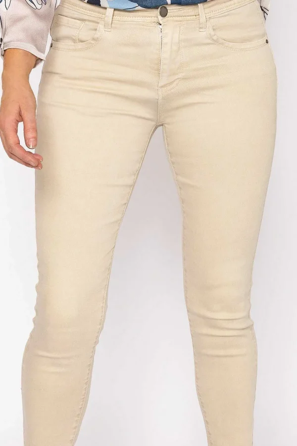 J'aime la Vie Short Zip Jeans In Cream*Women Jeans & Trousers