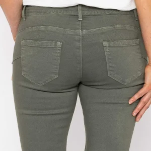 J'aime la Vie Short Zip Jeans In Khaki*Women Jeans & Trousers