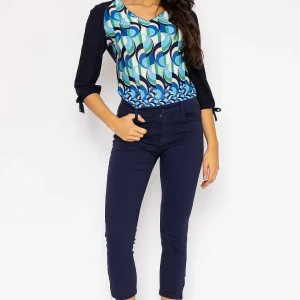 Kalisson Short Zip Jeans In Navy*Women Jeans & Trousers
