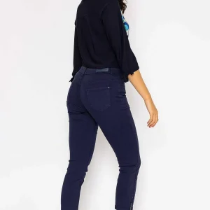 Kalisson Short Zip Jeans In Navy*Women Jeans & Trousers
