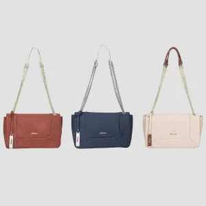 Hampton Shoulder Bag With Chain Strap In Cream* Accessories