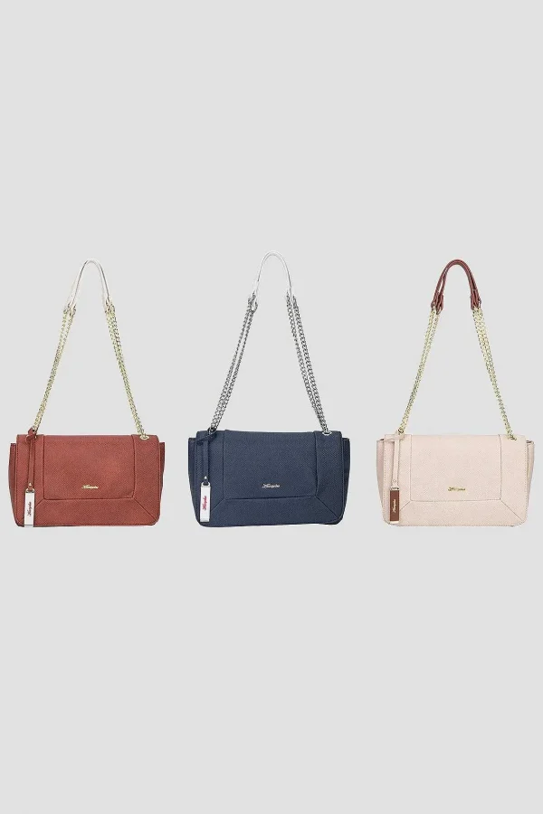 Hampton Shoulder Bag With Chain Strap In Cream* Accessories