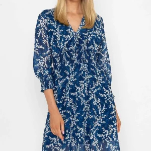 Pala D'oro Sienna Navy Knee Length Dress*Women Dresses & Jumpsuits