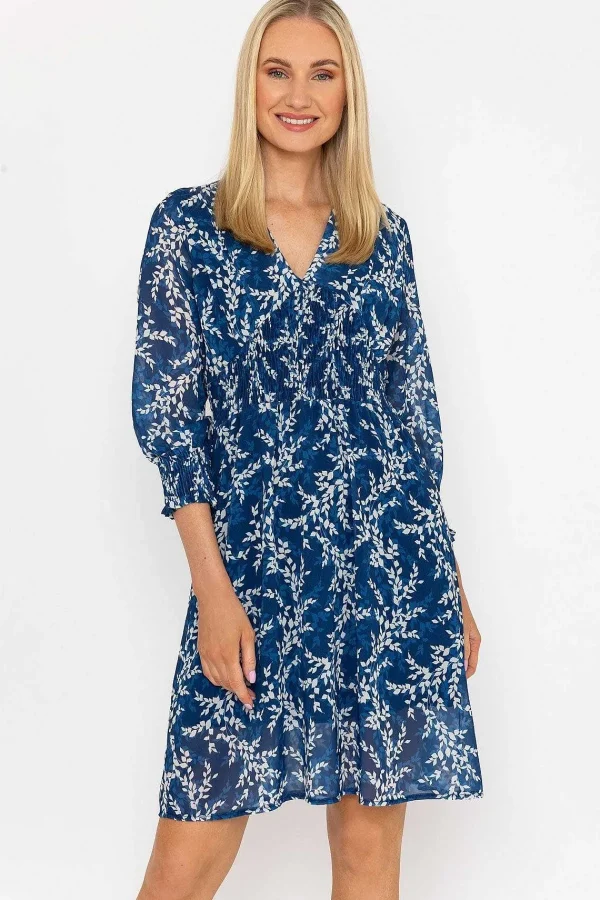Pala D'oro Sienna Navy Knee Length Dress*Women Dresses & Jumpsuits