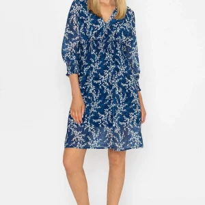 Pala D'oro Sienna Navy Knee Length Dress*Women Dresses & Jumpsuits