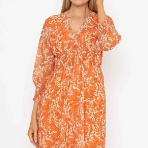 Pala D'oro Sienna Orange Knee Length Dress*Women Dresses & Jumpsuits
