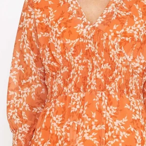 Pala D'oro Sienna Orange Knee Length Dress*Women Dresses & Jumpsuits
