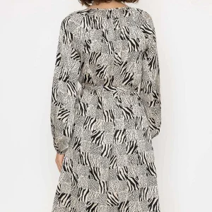Rowen Avenue Silky V Neck Midi Dress In Mono Print*Women Dresses & Jumpsuits