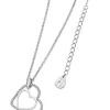 Tipperary Crystal Jewellery Silver Floating Heart Pendant* Her
