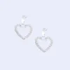 Knight & Day Silver Hoop & Heart Earrings* Jewellery