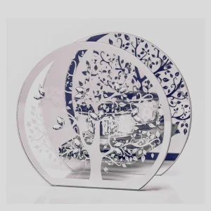 Newgrange Living Silver Mirrored Tree T-Light Holder* Homeware