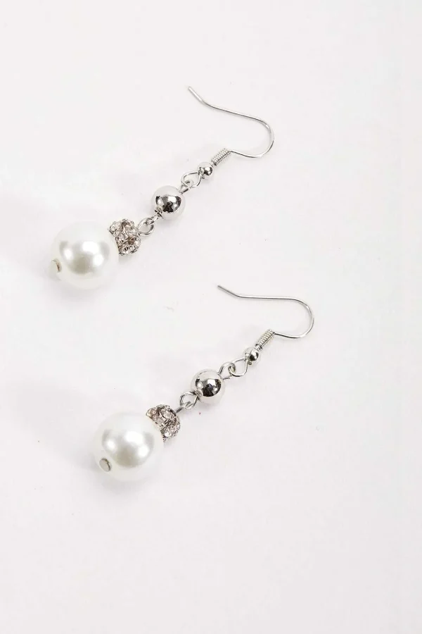 Soul Jewellery Silver Pearl Drop Earrings* Earrings