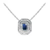 Tipperary Crystal Jewellery Silver Pendant With Sapphire Stone Detail* Boxed Gifts