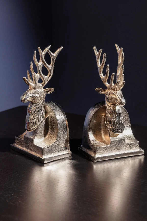 Carraig Donn HOME Silver Stag Bookends* Homeware