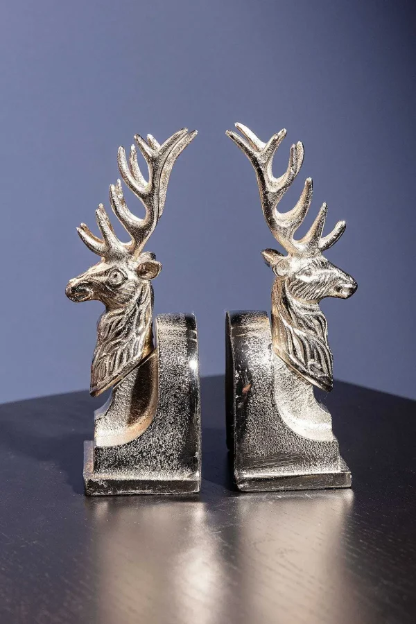 Carraig Donn HOME Silver Stag Bookends* Homeware