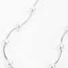 Soul Jewellery Silver Tone Curved Pearl Necklace* Necklaces