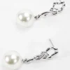 Soul Jewellery Silver Tone Drop Pearl Earring* Boxed Gifts