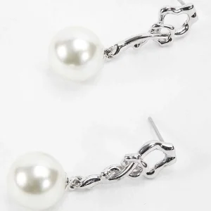 Soul Jewellery Silver Tone Drop Pearl Earring* Boxed Gifts