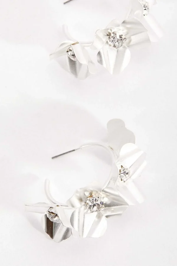 Soul Jewellery Silver Tone Flowers Earrings*Women As Seen On Social