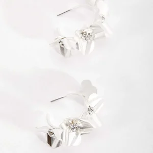 Soul Jewellery Silver Tone Flowers Earrings*Women As Seen On Social