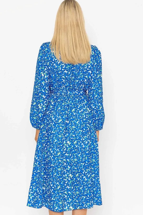 Pala D'oro Sinead Midi Dress In Blue Print*Women Dresses & Jumpsuits