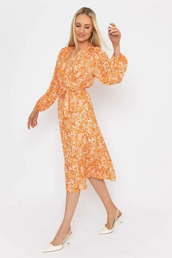 Pala D'oro Sinead Midi Dress In Orange*Women Dresses & Jumpsuits