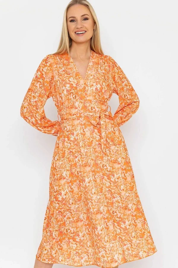 Pala D'oro Sinead Midi Dress In Orange*Women Dresses & Jumpsuits