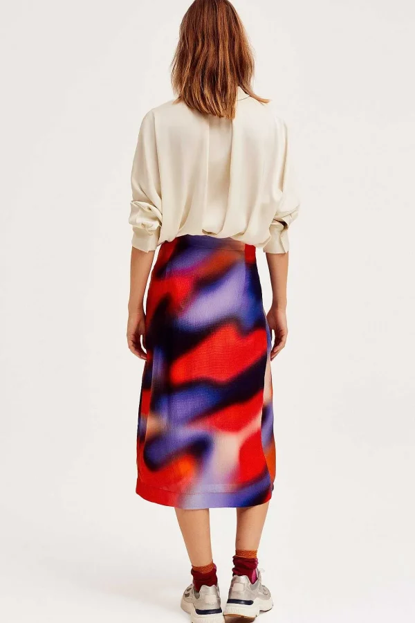 Cks Fashion Skittle Midi Skirt In Multi Print*Women Skirts & Shorts