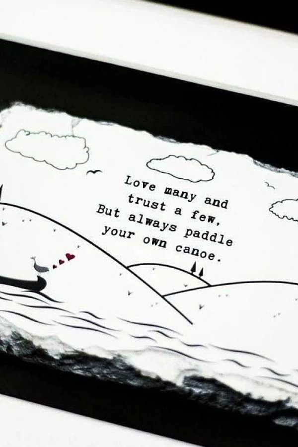 Amilie Slatecraft Art - Paddle Your Own Canoe* Homeware