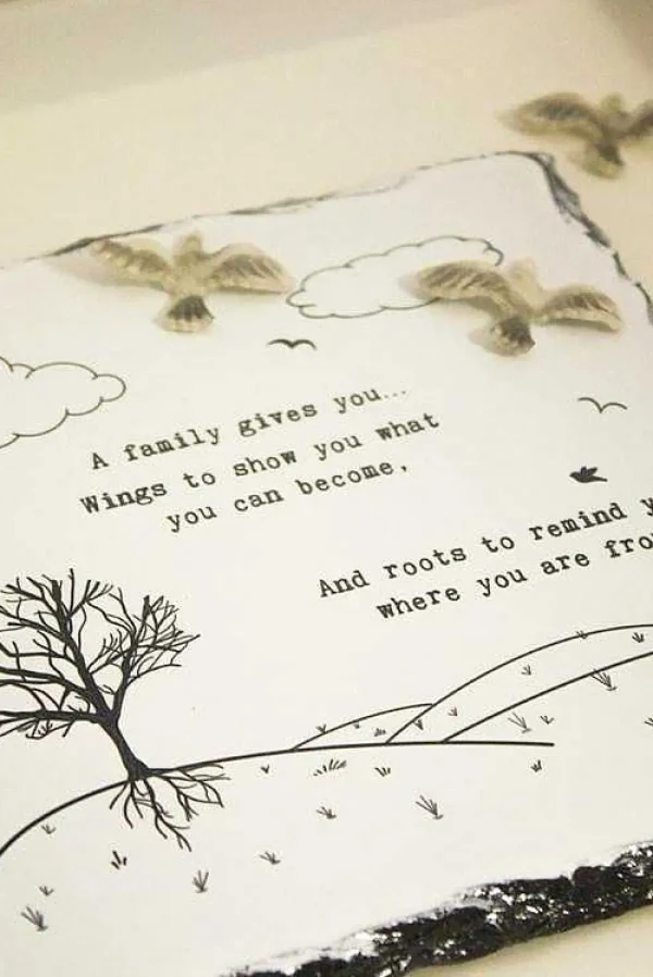 Amilie Slatecraft Art - Wings & Roots* Homeware
