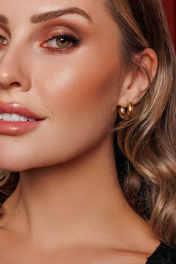 Knight & Day Small Chunky Hoops 20Mm* Boxed Gifts
