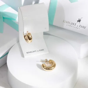 Knight & Day Small Chunky Hoops 20Mm* Boxed Gifts