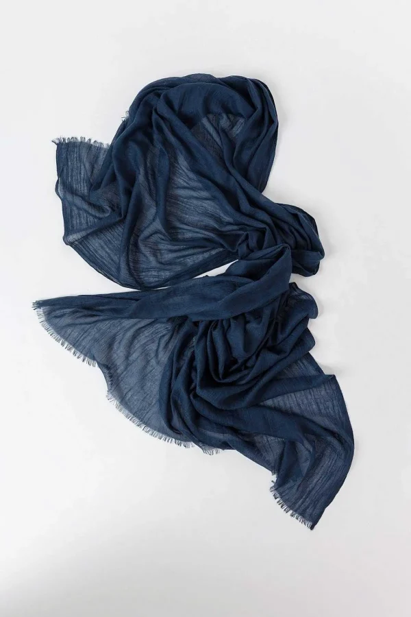 Pala D'oro Accessories Soft Touch Scarf In Navy* Accessories