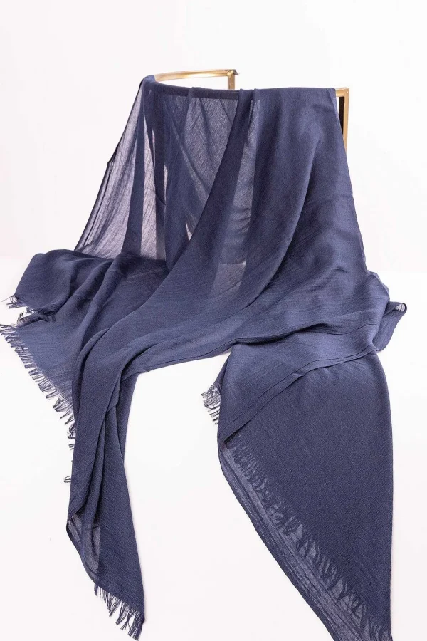 Pala D'oro Accessories Soft Touch Scarf In Navy* Accessories