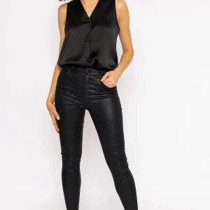Vero Moda Sophia Skinny Glitter Pants In Black 32\\*Women Jeans & Trousers