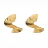 Knight & Day Spiral Gold Hoops*Women As Seen On Social