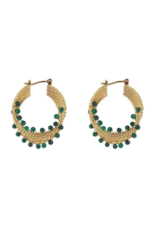 Knight & Day Spiral Green Earrings* Boxed Gifts
