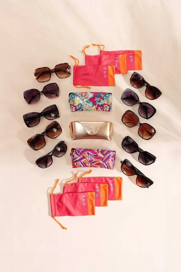 SOUL Accessories Square Sunglasses In Brown* Sunglasses