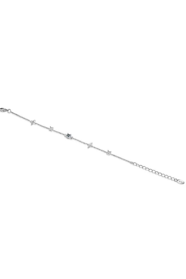 Newbridge Silverware Jewellery Star Bracelet With Blue Stones* Boxed Gifts