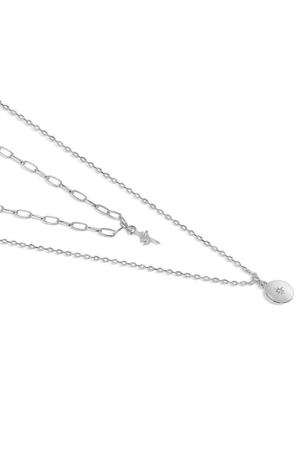 Newbridge Silverware Jewellery Star Double Chain Pendant* Boxed Gifts