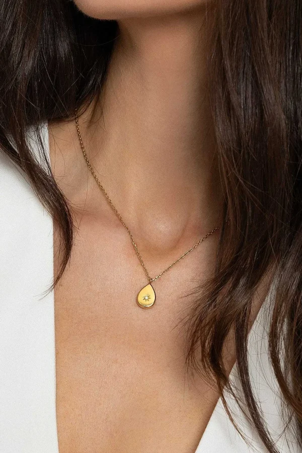 Joularie Star Drop Pendant Necklace*Women As Seen On Social