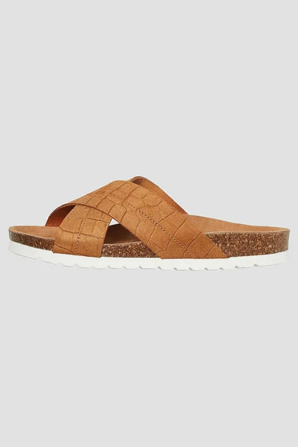 Vero Moda Stina Leather Sandals In Camel* Footwear
