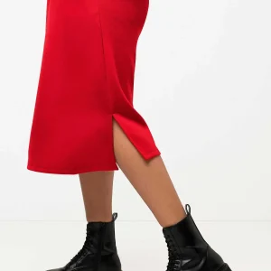 Ulla Popken Straight Fit Sweatshirt Dress In Red*Women Dresses & Jumpsuits